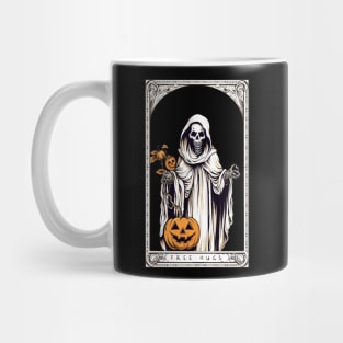 Free Hugs Halloween Grim reaper tarot card Mug